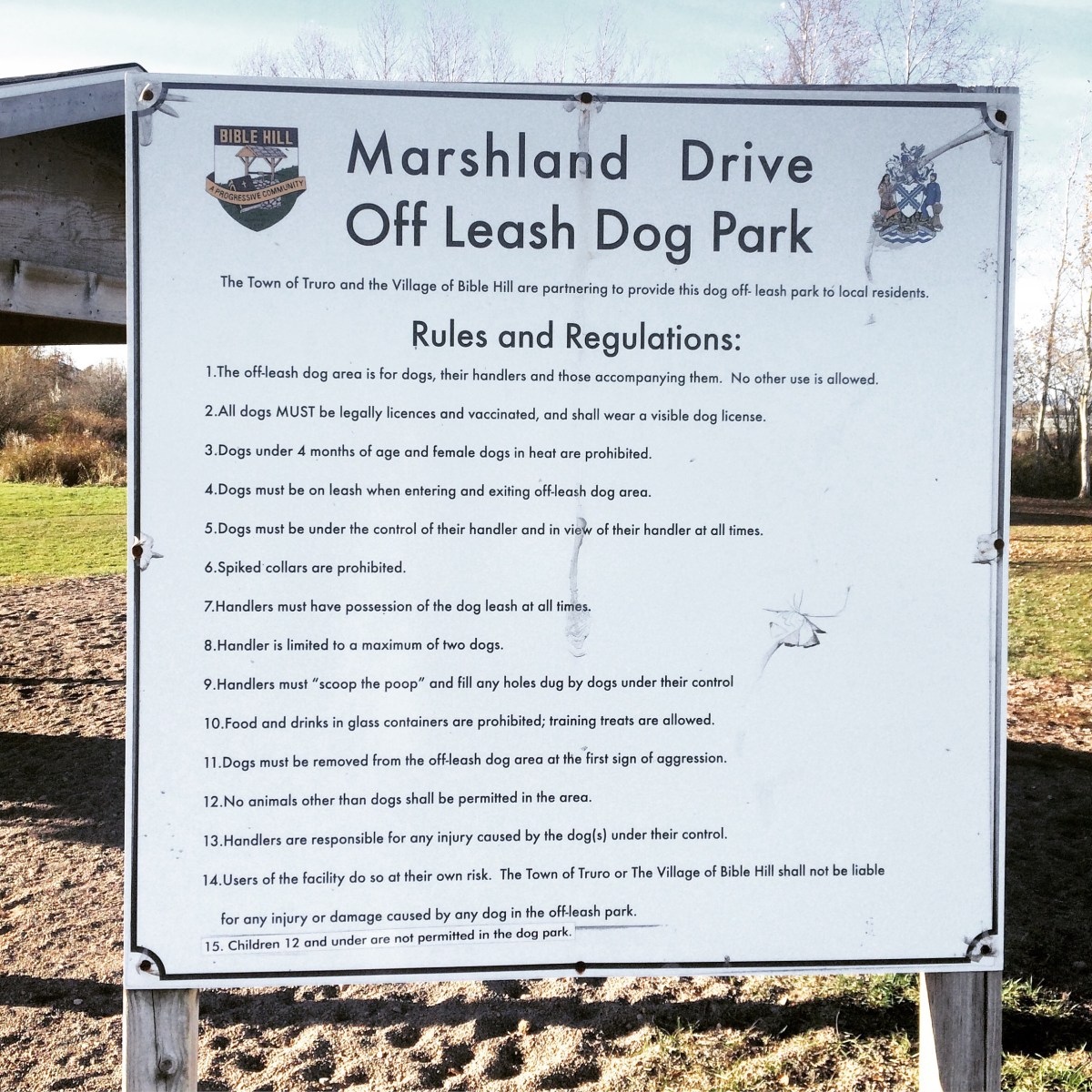 Truro / Bible Hill Off-Leash Dog Park in Truro, Nova Scotia